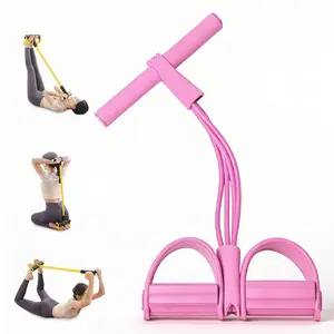 Pedal Resistance Bands Workout Set – Tension Trainer for Sculpting Abs, Legs & Arms, Perfect for Home Fitness & Pilates Training
