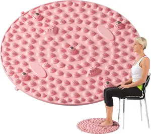 Foot Relaxing Mat,Foot Pressure Point Massager Mat,Portable Foot Acupressure Mat Massage Tool for Home Fitness,Anti Fatigue Walk Stone Acupoint Mat Particle Portable Massage Tool