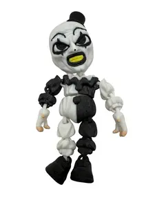 Flexie Halloween Toy - Spooky Ghostface Figure - 3D Printed Art the Clown - Flexible Horror Collectible - Perfect for Halloween Gifts & Desk Toys