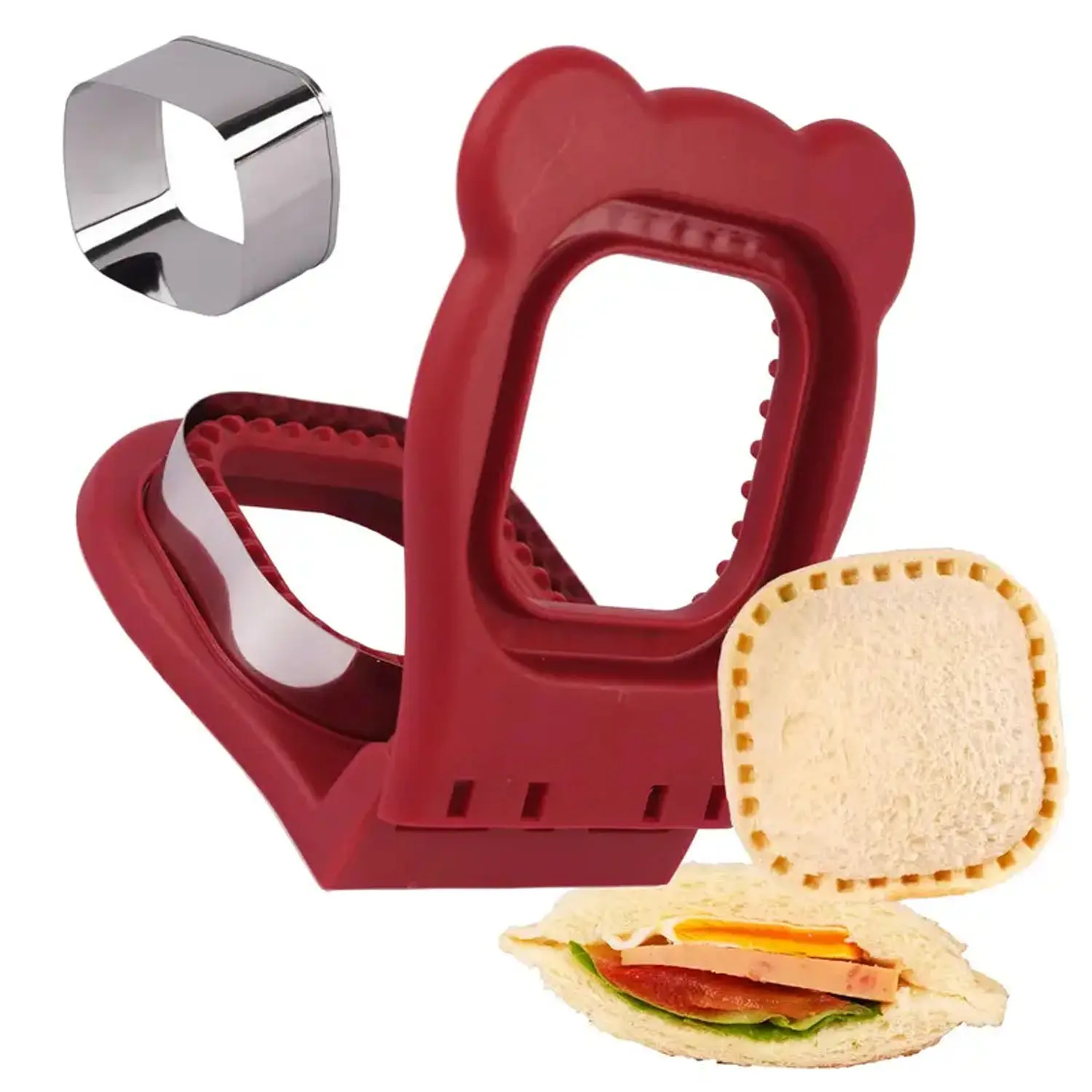 Save Money and Easily Make a Sandwich!! Uncrustables Sandwich Maker Sealer Cutter, Crustless Sandwich Cutter, PB&J Uncrustable Maker