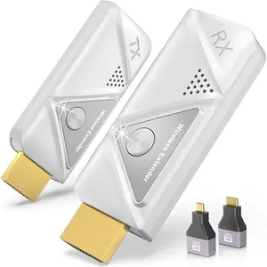 HDMI Transmitter and Receiver 328FT/100M,4K Decode 1080P Output  HDMI Extender,2.4G/5G Plug&Play Portable ,for Streaming Video and Audio to  from Laptop/TV Box