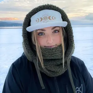 Winter Solstice 5-Panel Hat Vintage Embroidered Cap