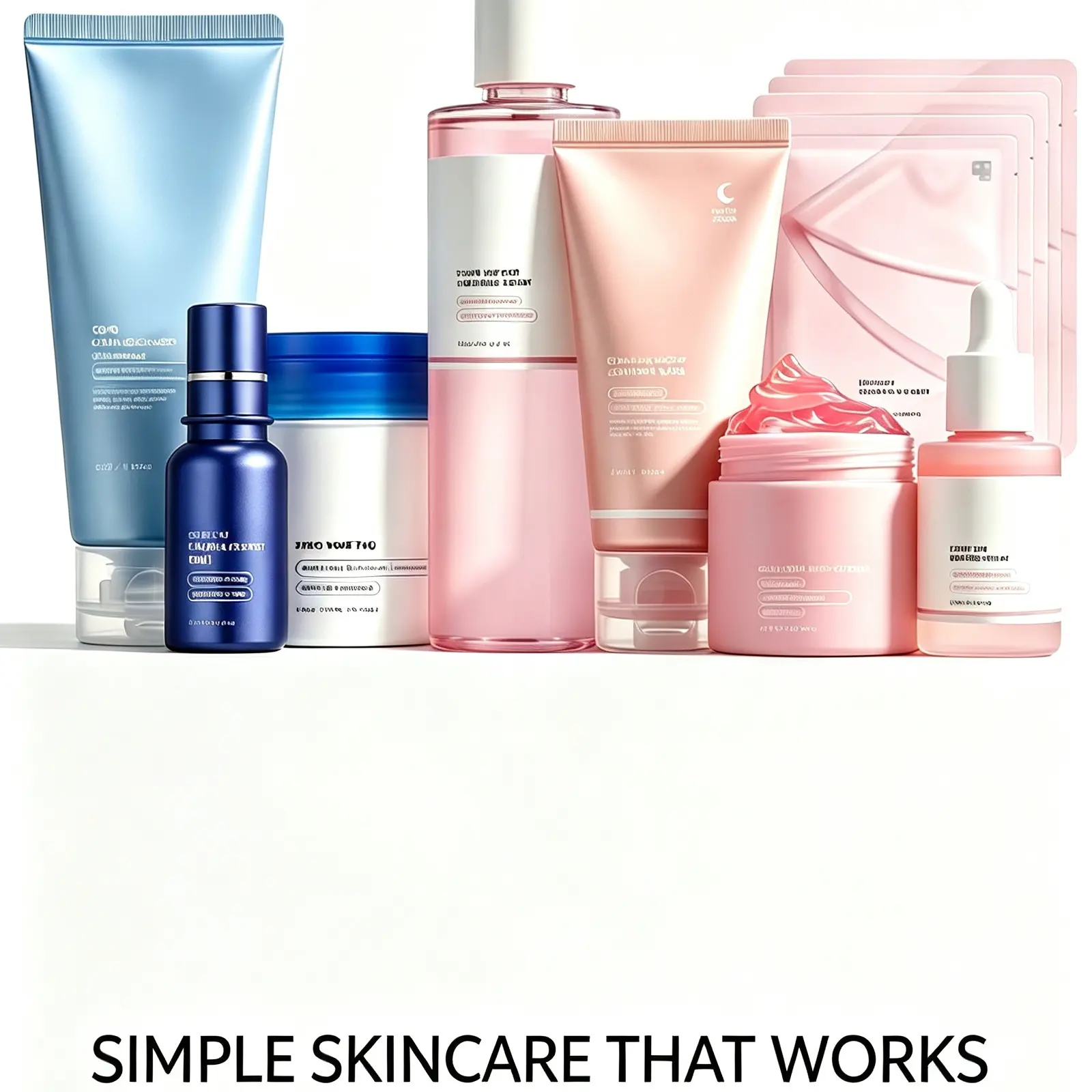 8-Piece Korean Glass Skin Skincare Set | Hydrating, Brightening & Gentle Skin Renewal Routine