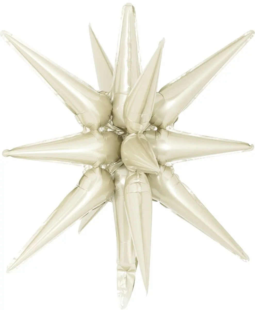 Decochamp Starburst Latte 3D Foil Balloon - 22" in.