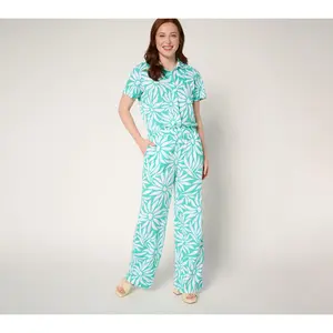 Belle Beach by Kim Gravel Reg Cabana Knit Good Vibrations Jumpsuit