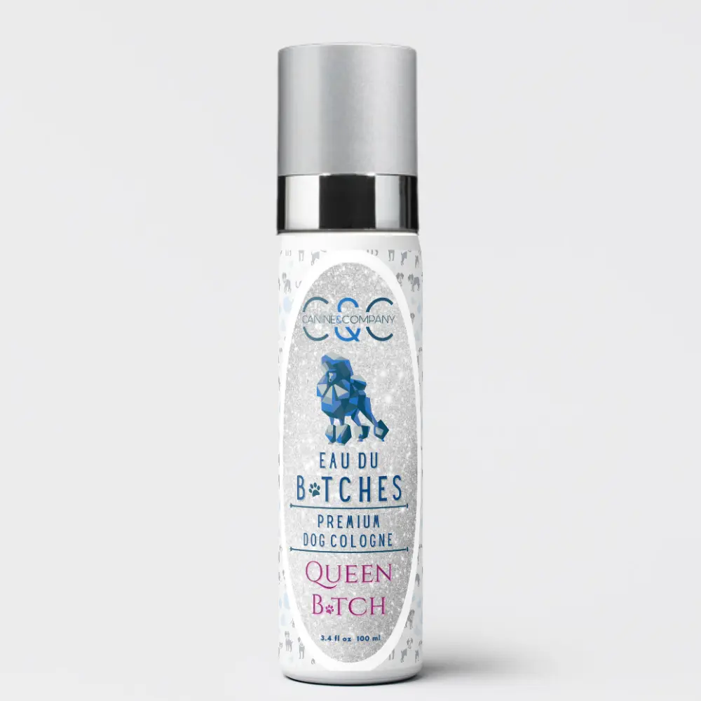 Eau Du Btches - Queen Btch Premium Dog Cologne, 3.4 fl oz - All-Natural & Alcohol-Free - Luxury Long Lasting Scent