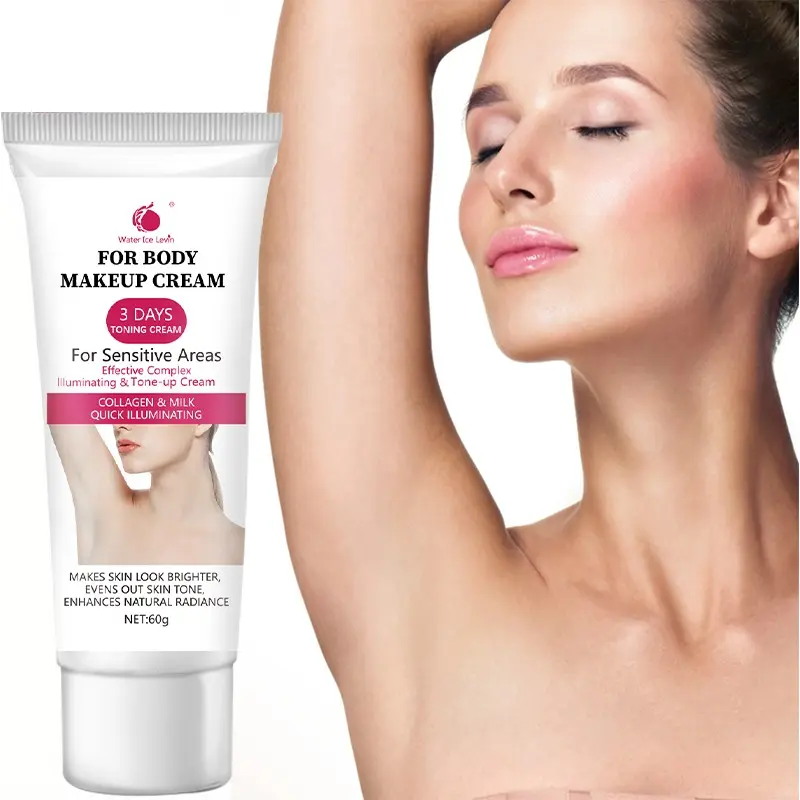 Snow White Bleaching Cream with Vitamin C, Niacinamide & Snow Grass, Hypoallergenic Formula for Sensitive Armpits, Buttocks, 3-Day Fast-Acting Brightening & Illumination, Hydrating Body Cream, Underarm Cream, Tube Design, Durable Packagin