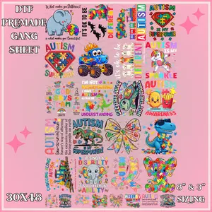 Y  Autism - 30x48 - PREMADE GANG SHEET