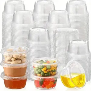 Transparent Reusable Plastic Cups 150ML 300ML with Lids and Straws, Ideal for Yogurt Jelly Desserts Cold Drinks and Sauces, Perfect for Halloween and Christmas Parties, Reusable Party Supplies
