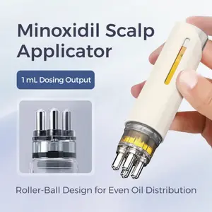 Portable Minoxidil applicator Hair Oil Applicator for Mother, Minoxidil scalp applicator Hair Oil Massage Comb, Hair Care Tool for All Hair Types, Heatless Styling Tool for Women & Men, Hair Combs Scalpmassager # Summervibes