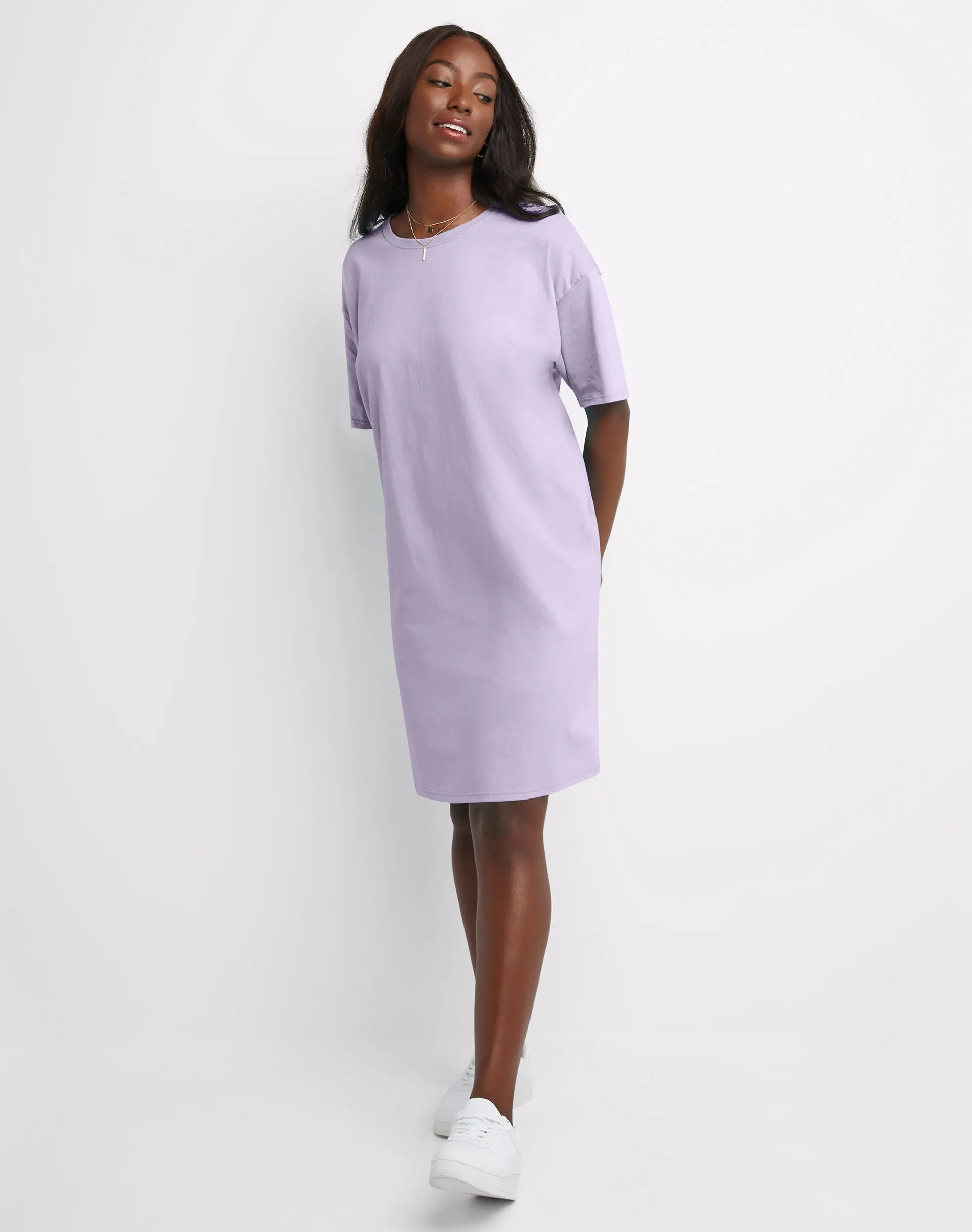 Hanes Essentials Women's T-Shirt Dress, Cotton