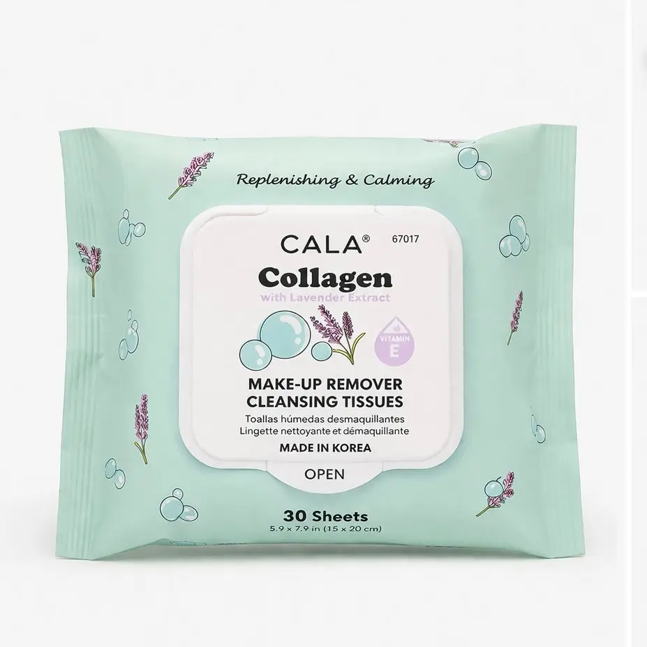 Collagen w/ Lavender Make-Up Remover Cleansing Tissues