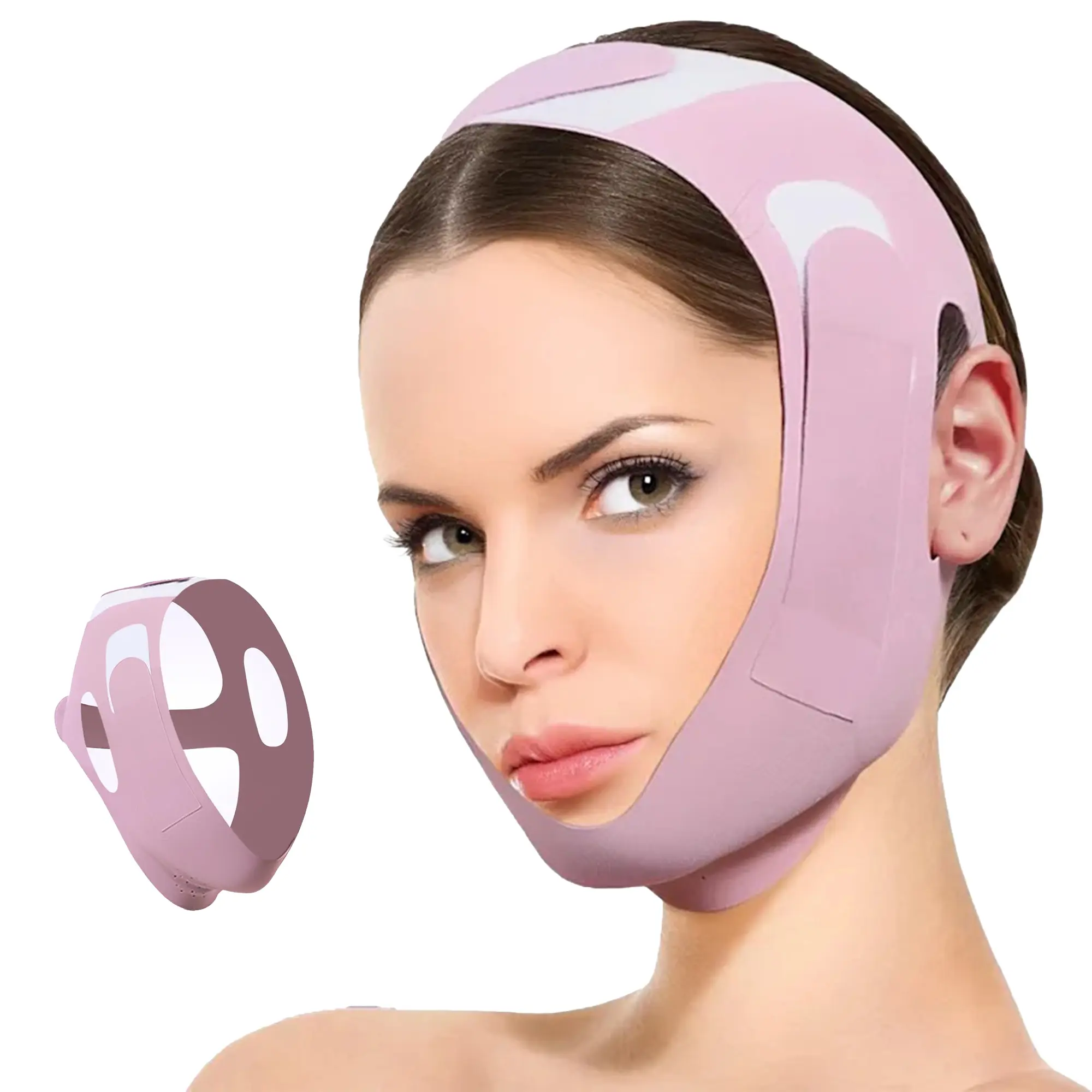 Reusable V-Line Facial Shaping Tool - Face Mask Lift Shape, Double Chin Reducer, Chin-Up Strap, Face Lifting Belt, Jawline Shaper, Jaw Exerciser for Women