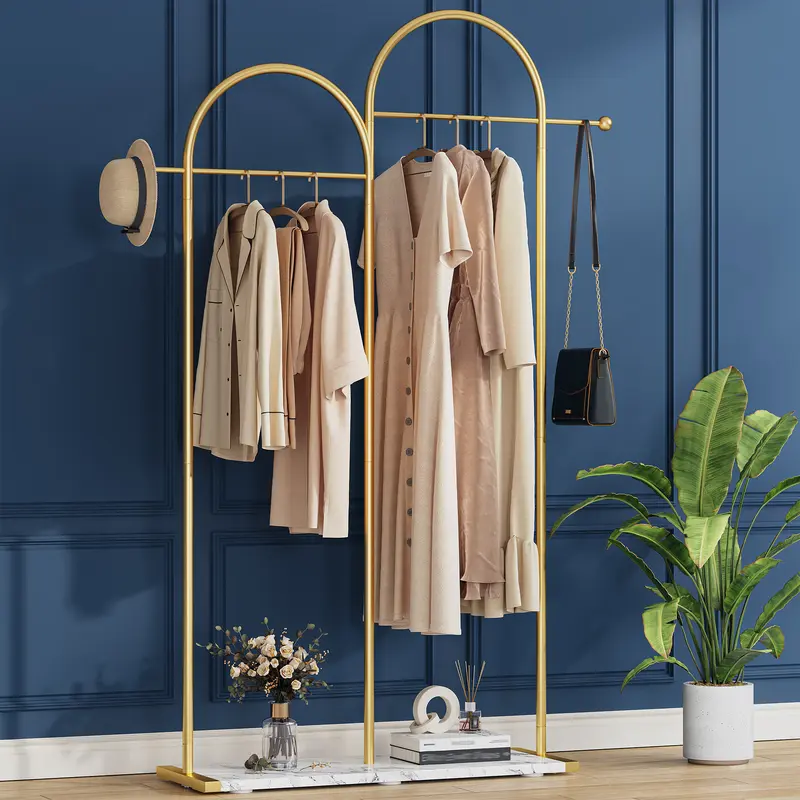 slim fit dress slacks 2 Way Clothing Rack with Two Straight Arms – BDFINC main image 1