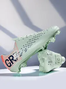 Professional Men's TF Soccer Shoes, Anti-Slip Wear-Resistant Outdoor Sports Training Boots, Comfortable Breathable Artificial Grass Cleats, Football Cleats, Turf Shoes