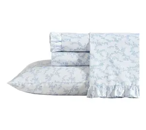 Laura Ashley Victoria Blue Twin Sheet Set