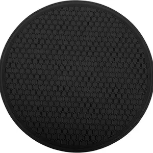 Large High-Temperature Silicone Pad, 11.8x11.8 Inch Non-Slip Heat Insulating Mat, Microwave Safe, Kitchen Multi-Functional Pad, Coasters, Durable Home Appliance Accessory, Round Coaster