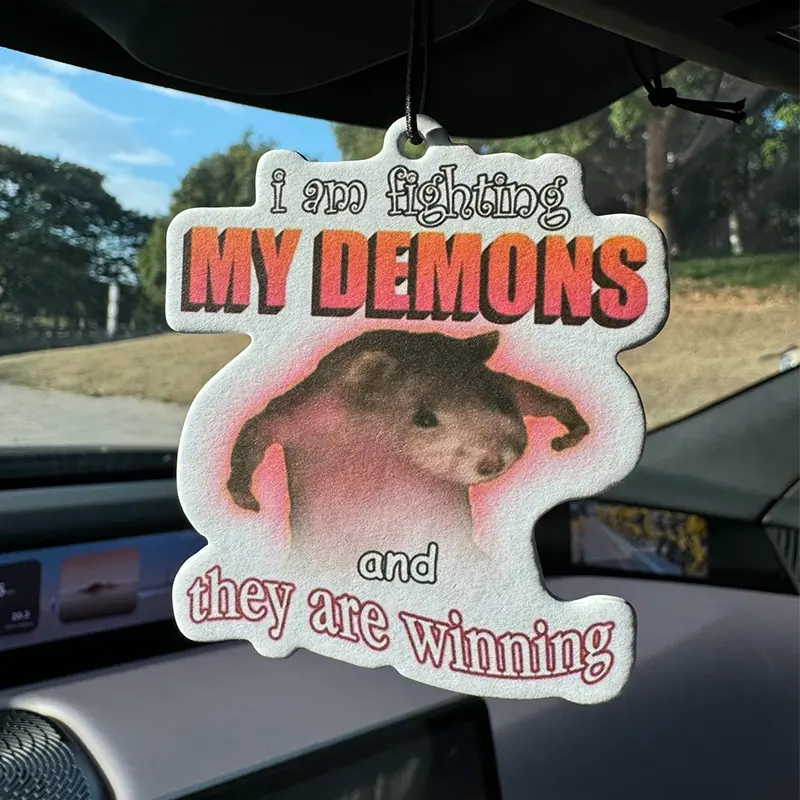Funny Hamster Design Car Air Freshener, Car Diffuser, Car Aroma Diffuser, Car Fragrance, Natural Essential Oils, Long-Lasting Scent 60-90 Days, Suitable for Home, Closet, Bathroom