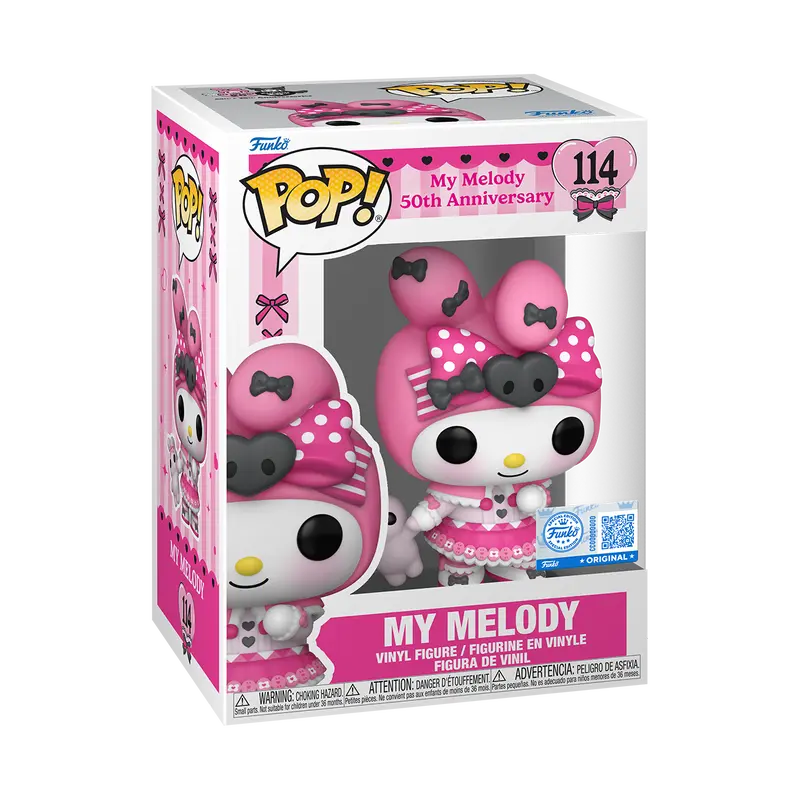 Funko Pop! Sanrio - My Melody with Pipi (50th Anniversary) #114 Exclusive (Sticker may vary) Collectible Pop Vinyl Figure