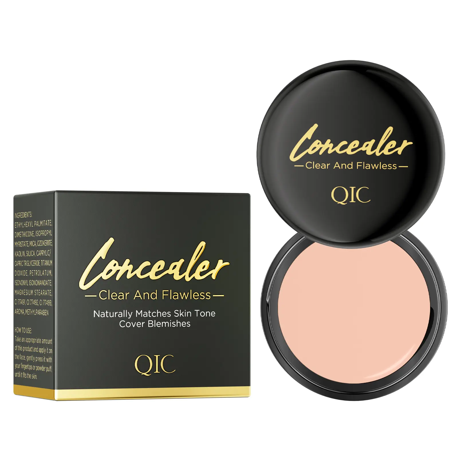 Full Coverage Concealer Balm, Lightweight Matte Finish Cream, Buildable Coverage for Dark Circles, Blemishes & Spots, Waterproof Long-Lasting Makeup for All Skin Types.