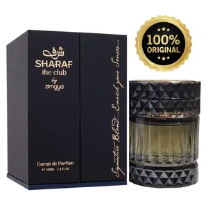 Zimaya Sharaf The Club Extrait de Parfum, 100ml (3.4oz) Unisex Aromatic Fruity Fragrances - Men's Cologne, Signature Blend Single Item for Lasting Impressions