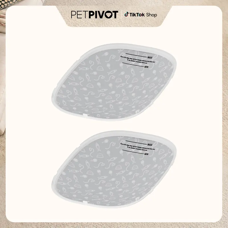 PetPivot AutoScooper 11 Cat Litter Box Pad, 2-Pack Waterproof Replacement Liner Pads for Self-Cleaning Cat Litter Box, Automatic Litter Box Replacement Mats, SohoChic