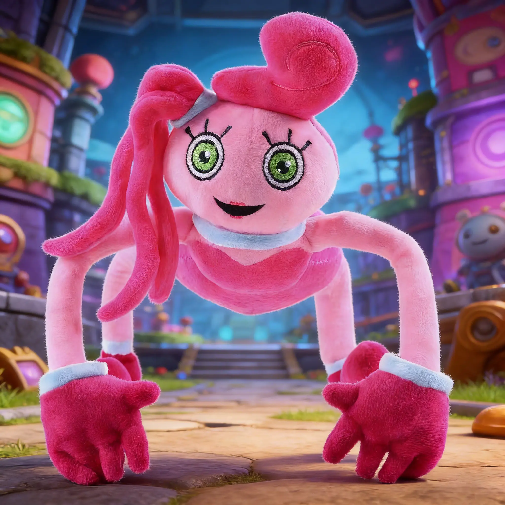 Poppy Playtime Mommy Long Legs Plush Toy Soft Stuffed Pink Monster Doll ...
