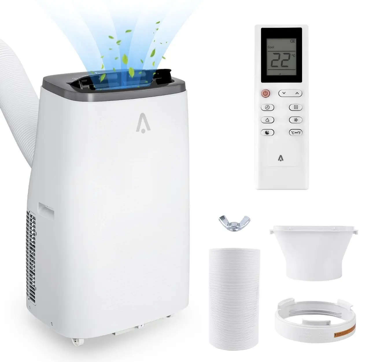14000 BTU Portable Air Conditioner 3-in-1 Air Cooler w/Dehumidifier & Fan Mode