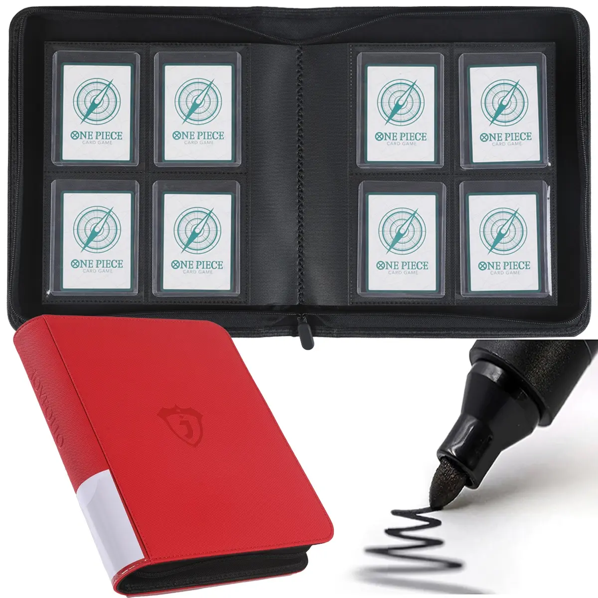 Toploader Binder, Holds 128 Toploaders, Top Loader Binder with 4 Pockets for 3" x 4" Rigid Cards, Double-Sided Pockets Card Binder Top Loader for Trading Cards or Sports Cards, Trading Card Storage