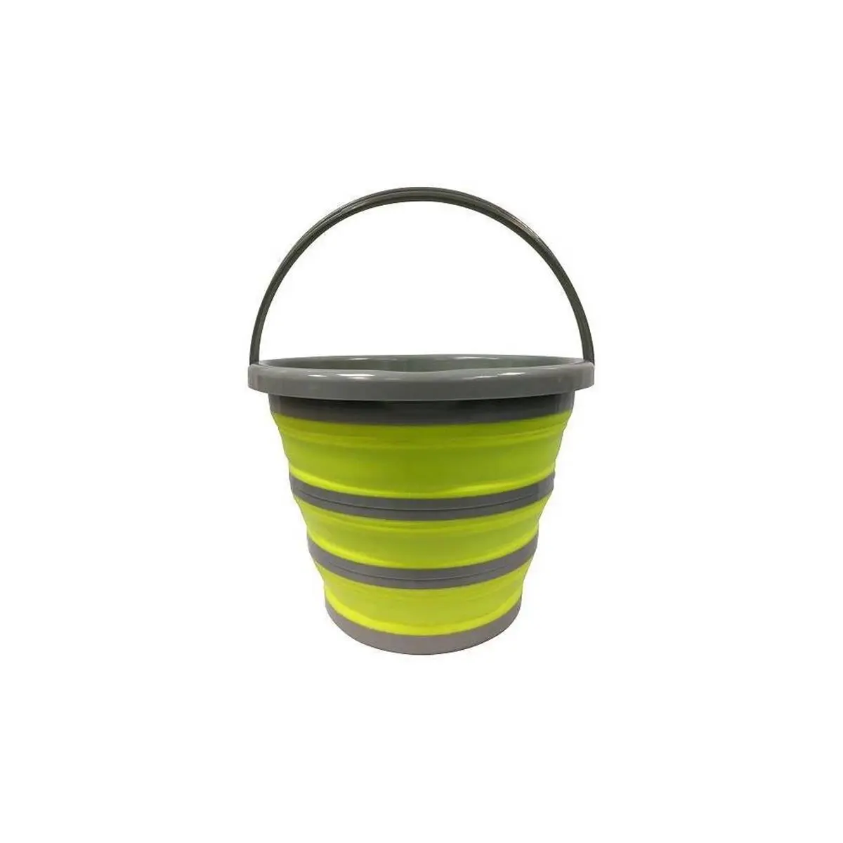 212 MAIN Durable Silicone Foldable Handle Garden Bucket - 4 gal Capacity, 2.12 lbs, Portable, Compact, Easy Storage, Outdoor Use for Kitchenware, Garden Chores, Washing Car