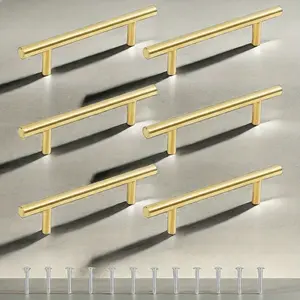Resin Tray Mold Handles, 6-Pack, Handles for Epoxy Casting Molds, Golden Resin Tray Handles with Screw Set, Suitable for Agatestyle Trays, Serving Boards, Wine Cabinets, Drawers, Doors, Door Hardware, All Stainless Steel