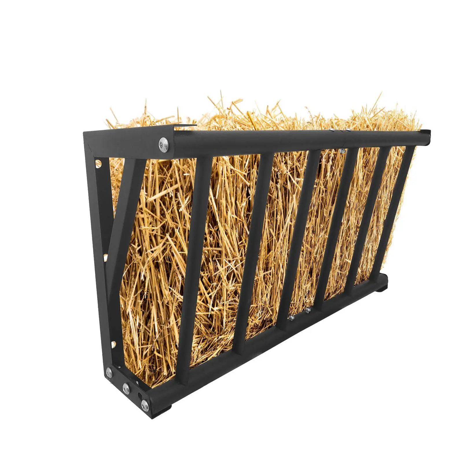 GARVEE Hay Feeder for Horses, 27'' Long Goat Hay Rack with 25 Gallon Large Capacity, Heavy Duty Steel Wall Mounted Feeder Rack for Horses, Goats, Sheep, Indoor Outdoor Uses in Stable and Farm