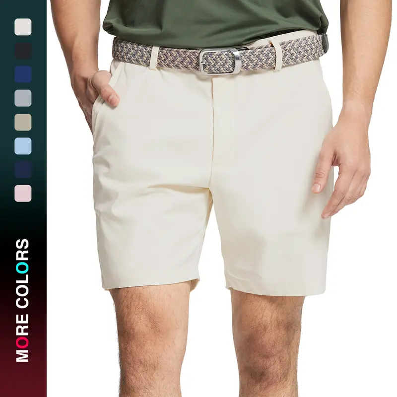 MAELREG Golf Shorts Men 7/9inch Quick Dry Stretch Waist Moisture Wicking Water-Repellent Flat Front Flex Mens Shorts sweatpants men Tropical