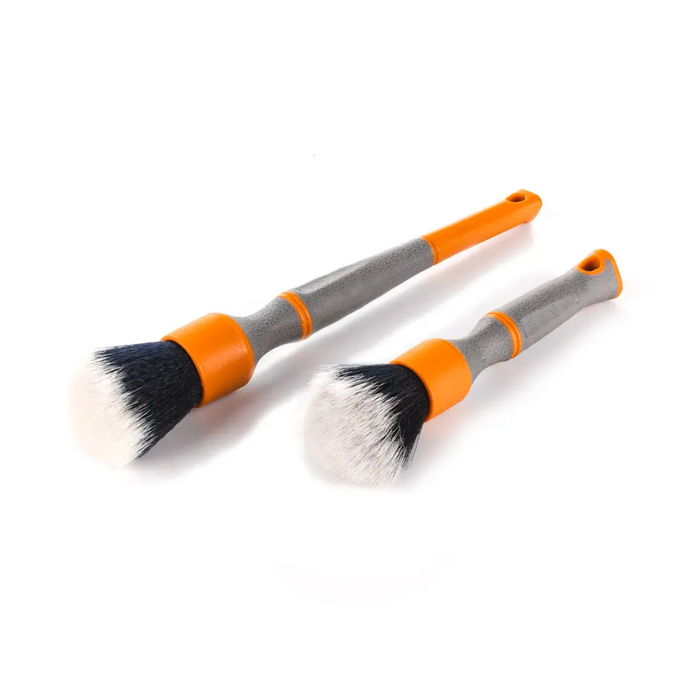 Detail Factory - TriGrip Ultra-Soft Detailing Brush Set - Scratch-Free Cleaning for Exterior, Interior Panels, Emblems, Badges, Gauges, Info Screen, Car Detailing Supplies, Detailing Products