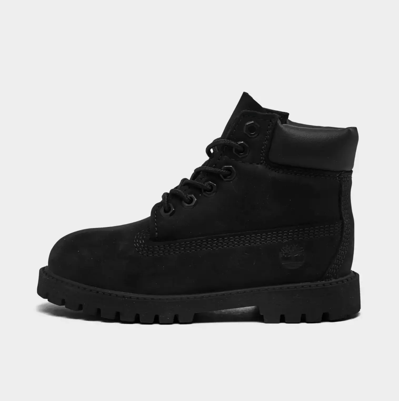 Timberland Toddler's 6-Inch Premium Black Boot, Classic Waterproof Kids' Shoes with Durable Rubber Outsole for Outdoor Play, Sturdy, Rainboots For Toddlers