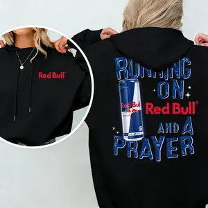 Running On Redbull And A Prayer Shirt, Classic Cotton Graphic Tee for Men and Women, Funny Casual Unisex Sweatshirt, Hoodie