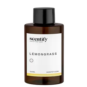 Scentify Lemongrass Aroma Oil Refill Scent for Oil Diffusers - Lemongrass, Clove, Musk Scents - Luxurious Relaxing Aromatherapy Diffuser Fragrance
