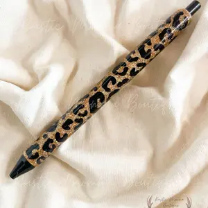 Leopard Print Glitter Pen