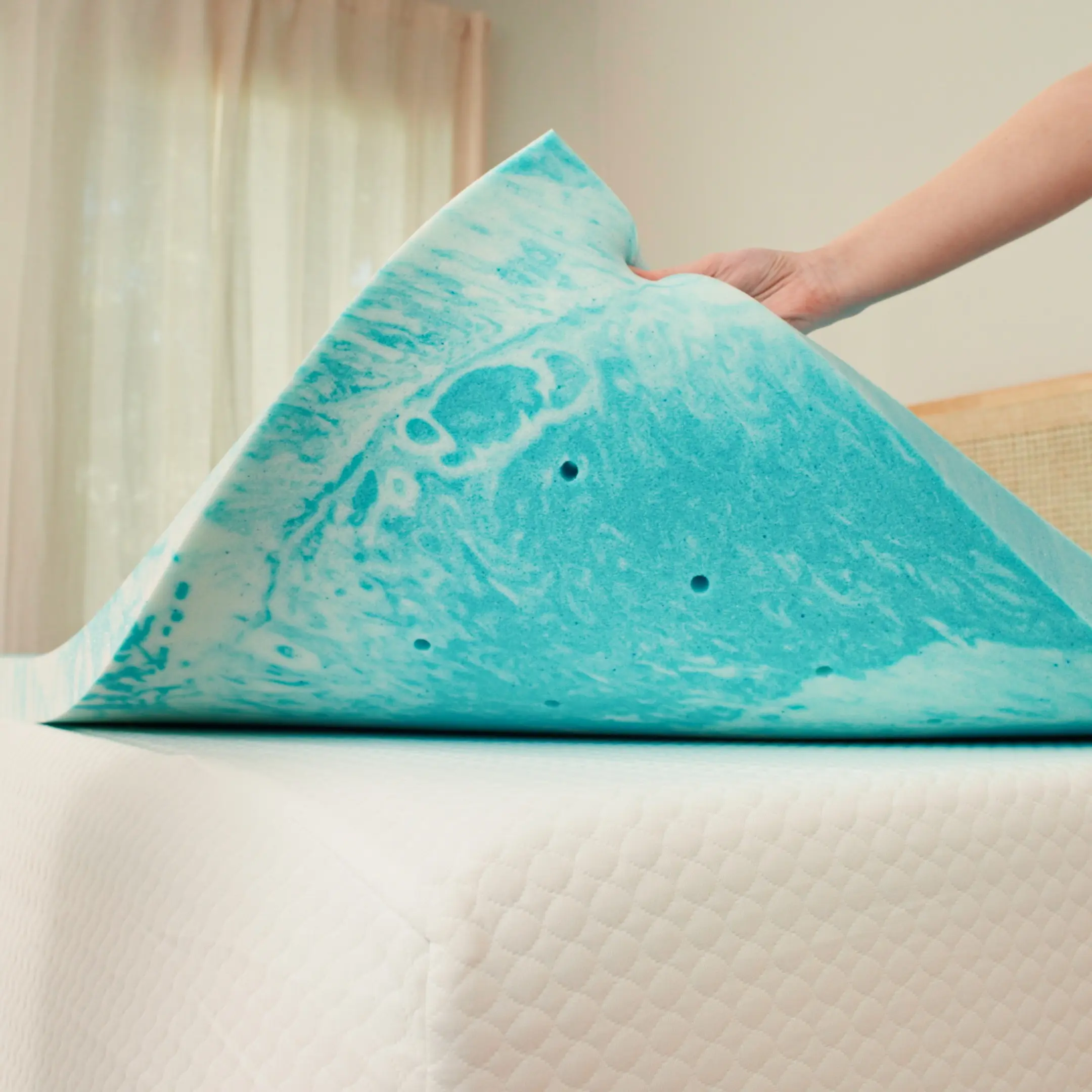 CGK | Memory Foam Mattress Topper – 3 Inch Plush Support, All-Season Comfort, Reduce Pressure & Extend Mattress Life