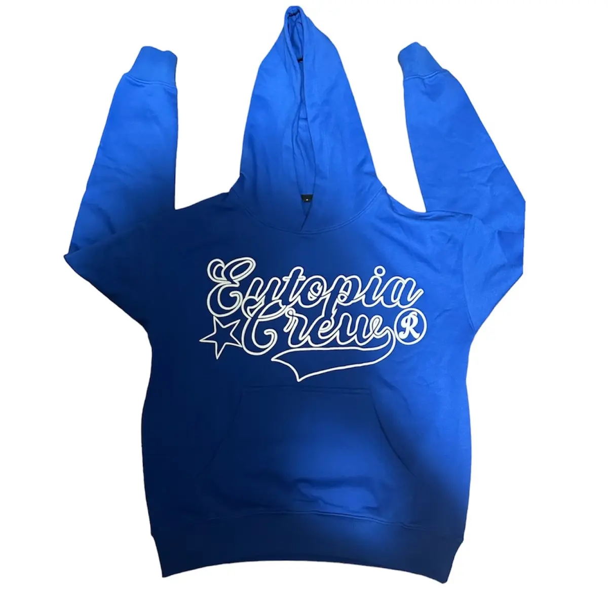 Eutopia Crew Puff-Print Hoodie