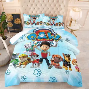 PAW Patrol Adventure Themed Comforter Set,Including 1 Quilt and 1 or 2 Pillowcases Without Pillows,Suitable as Bedding Set for Boys, Girls, Children, and Teenagers, Gift Ready,Soft and Warm Bedroom Decoration