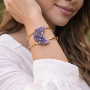 Amethyst Moon Bracelet