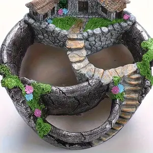 Vintage countryside three grid flowerpot suitable for gardening enthusiasts Planter Pots