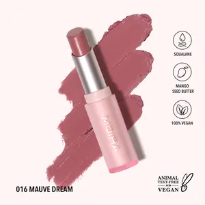 MOIRA | Signature Lipstick (016, Mauve Dream) | Creamy Lightweight Lipstick with Glossy Shine, Non-Sticky Finish | Infused with Mango Butter & Squalane for Hydrating Comfort