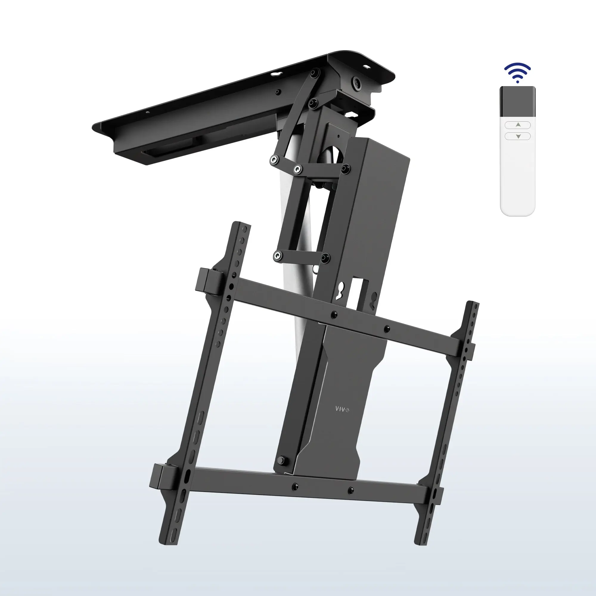 Electric Flip-Down Ceiling TV Mount, Compatible with 23"-55" Flat Screen TVs