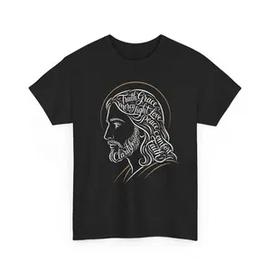 Minimal Line Portrait T-Shirt | Abstract Face Illustration