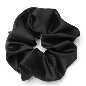 Rizos Curls Vegan Silk Large Scrunchie for all hair types and hairstyles, Protects from frizz, breakage & creasing
