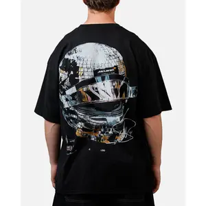 Culture Kings X McLaren F1 Lando Disco T-Shirt Black Acidwash