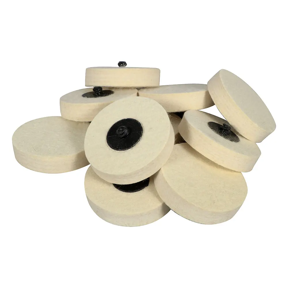 3" Quick Change Polish Plus Felt Polishing Discs - 10 Pack