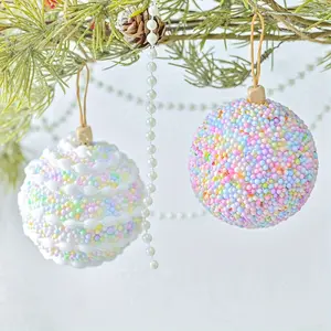 6pcs Christmas ball decorations, Christmas hanging ball pendants, Christmas tree ball hangings, Christmas tree hangings, suitable for Christmas tree home party decorations, Christmas Ornaments